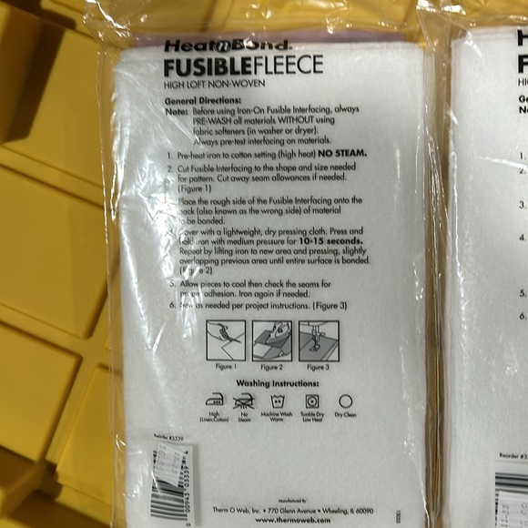 Sewing Items: Heat n Bond Fleece and Skinny Chalk - Picture 3 of 4